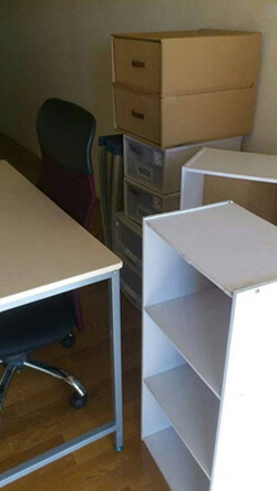 お引越しの不用品回収 回収前