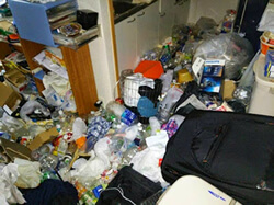 ゴミ屋敷の不用品回収 回収前